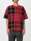 Alexander Mcqueen Mcqueen Tartan Plaid Cotton T-shirt In Red