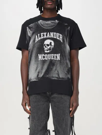 ALEXANDER MCQUEEN T-SHIRT MCQUEEN MEN COLOR BLACK,F76835002