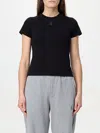 Alexander Mcqueen Women's Cotton T-shirt In Black