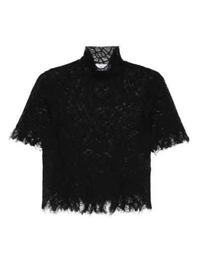 ALEXANDER MCQUEEN COBWEB LACE TOP