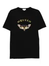 Alexander Mcqueen Embroidered T-shirt In Black