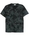 Alexander Mcqueen Mcqueen Skull Patch Tie Dye Cotton T-shirt In Black