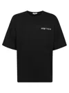 Alexander Mcqueen Black Cotton Clothing T-shirts In Black White