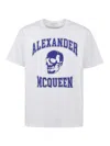 Alexander Mcqueen T-shirt Varsity In Blue