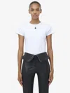 Alexander Mcqueen Short-sleeved T-shirt In Optical White