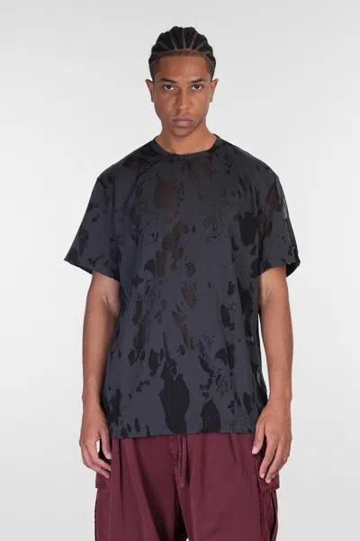 Alexander Mcqueen T-shirt In Grey Cotton In White-mult