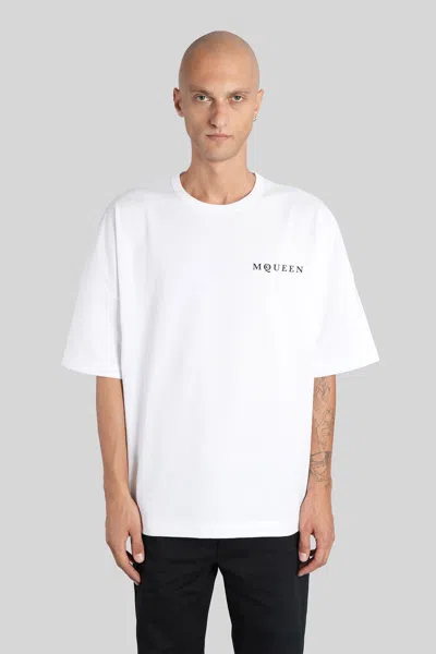 Alexander Mcqueen Alexander Mc Queen White Oversized T Shirt With Logo
