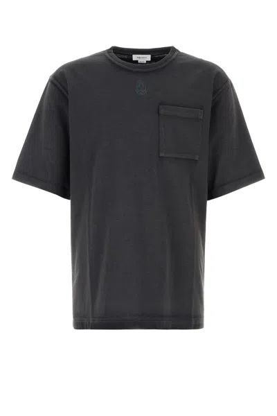 ALEXANDER MCQUEEN ALEXANDER MCQUEEN TWO-TONE COTTON T-SHIRT