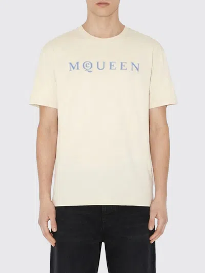 ALEXANDER MCQUEEN MCQUEEN T-SHIRT MEN COLOR BLUE,H84937009
