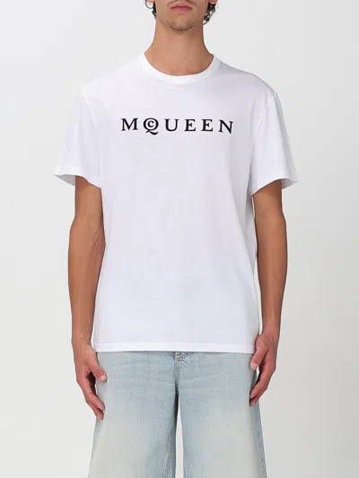 Alexander Mcqueen T-shirt Men Mcqueen In White