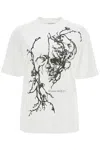 Alexander Mcqueen Cherry Blossom Skull Oversized T-shirt