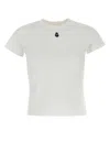 Alexander Mcqueen Monogram Crewneck T-shirt In White