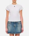 Alexander Mcqueen Skull Embroidered Regular Fit T-shirt In White