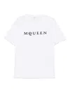 Alexander Mcqueen Logo Cotton T-shirt In White