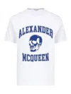 Alexander Mcqueen T-shirt Varsity In White