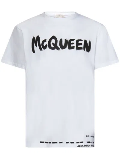 Alexander Mcqueen T-shirt  In Bianco