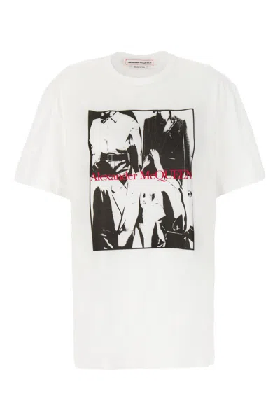 Alexander Mcqueen T-shirt In White Mix