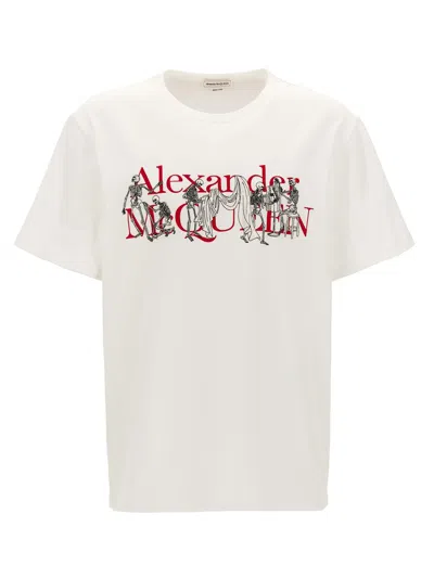Alexander Mcqueen T-shirt In Whitered
