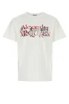 Alexander Mcqueen Mcqueen Skeleton Graphic T-shirt In Whitered