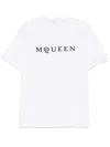 Alexander Mcqueen Logo Cotton T-shirt In White