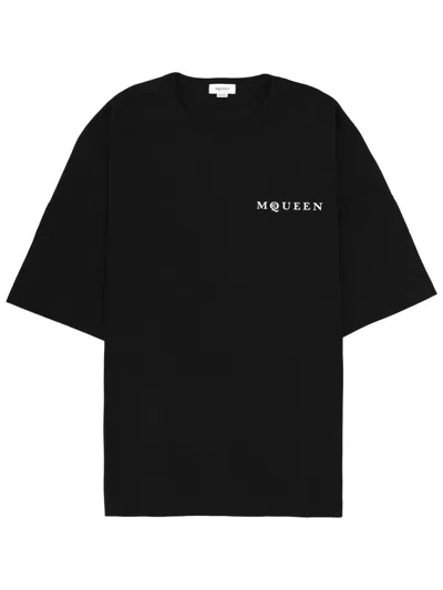 Alexander Mcqueen Exploded Logo Over Fit T Shirt In Animal Print