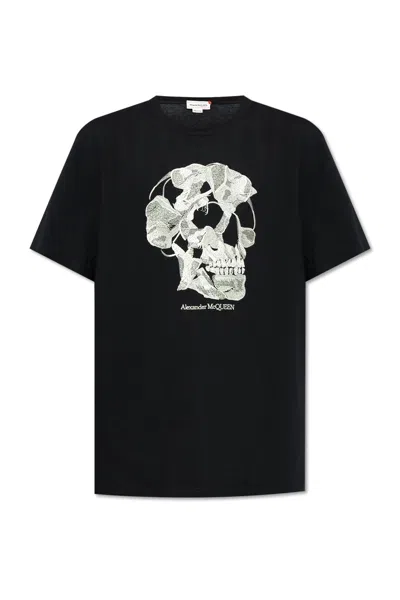 Alexander Mcqueen T-shirt With Logo In Black