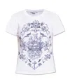 Alexander Mcqueen Graphic-print T-shirt In Blue
