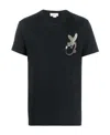 Alexander Mcqueen T-shirt With Round Neck And Short Sleeves In Black