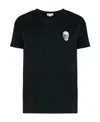 Alexander Mcqueen T-shirt With Round Neck And Short Sleeves In Black