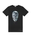 Alexander Mcqueen T-shirt With Round Neck And Short Sleeves In Black
