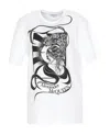 Alexander Mcqueen T-shirt With Round Neck And Short Sleeves In White