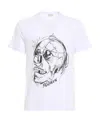 Alexander Mcqueen T-shirt With Round Neck And Short Sleeves In White