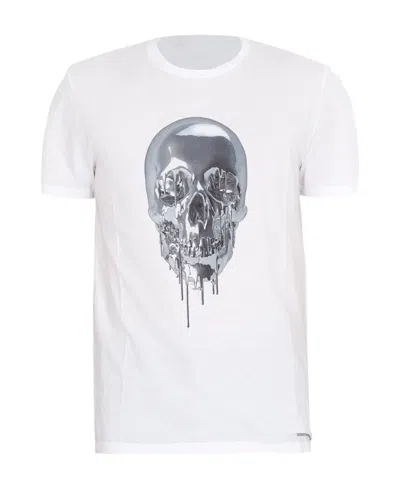 Alexander Mcqueen T-shirt With Round Neck And Short Sleeves In White