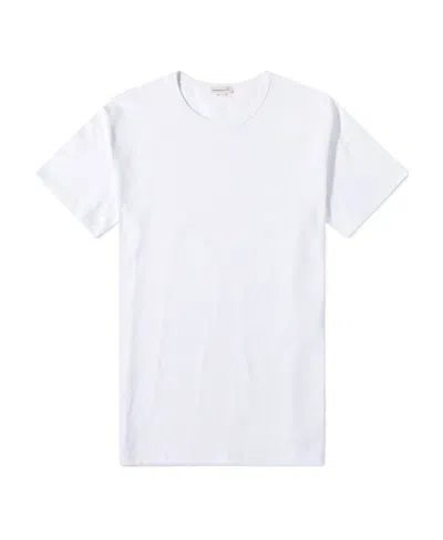 Alexander Mcqueen T-shirt With Round Neck And Short Sleeves In White