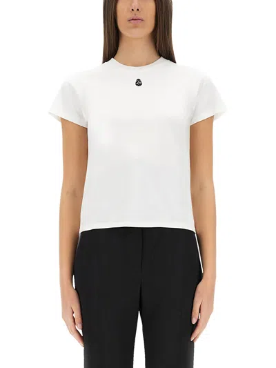 ALEXANDER MCQUEEN T-SHIRT WITH "SKULL" EMBROIDERY