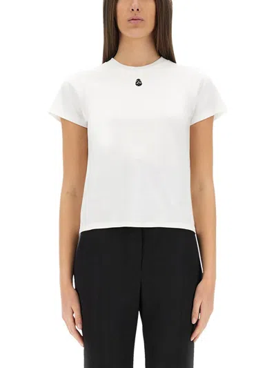 ALEXANDER MCQUEEN ALEXANDER MCQUEEN T-SHIRT WITH "SKULL" EMBROIDERY