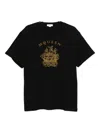 Alexander Mcqueen Black T-shirt With Print In Black