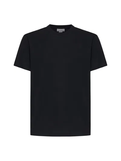 Alexander Mcqueen Logo-tape Cotton T-shirt In Black