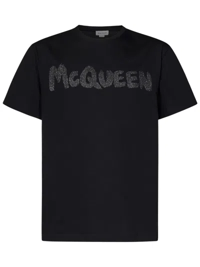 ALEXANDER MCQUEEN ALEXANDER MCQUEEN T-SHIRTS AND POLOS BLACK