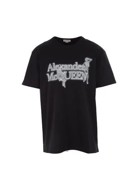 Alexander Mcqueen T-shirts And Polos In Black+white