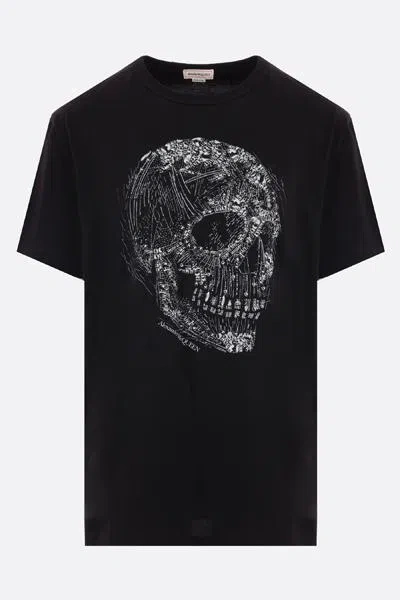 Alexander Mcqueen T-shirts And Polos In Black+white