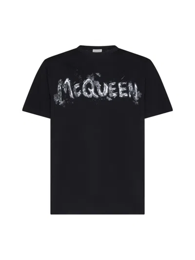 Alexander Mcqueen T-shirts And Polos In Black/grey