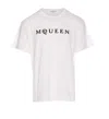 Alexander Mcqueen Logo Cotton T-shirt In White