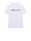 Alexander Mcqueen Logo Cotton T-shirt In White