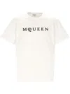 Alexander Mcqueen Logo Cotton T-shirt In White