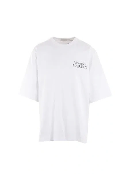 Alexander Mcqueen T-shirts And Polos In White+black