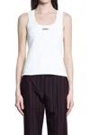 Alexander Mcqueen Mcqueen Placket Tank Top In White
