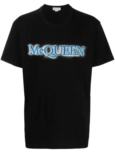 Alexander Mcqueen T-shirts & Tops In Black