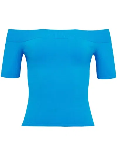 Alexander Mcqueen T-shirts & Tops In Blue