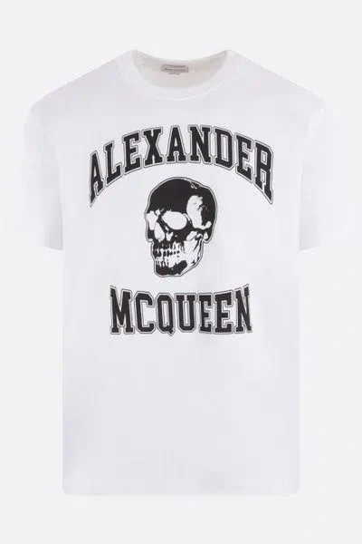 Alexander Mcqueen T-shirts & Tops In White Bl